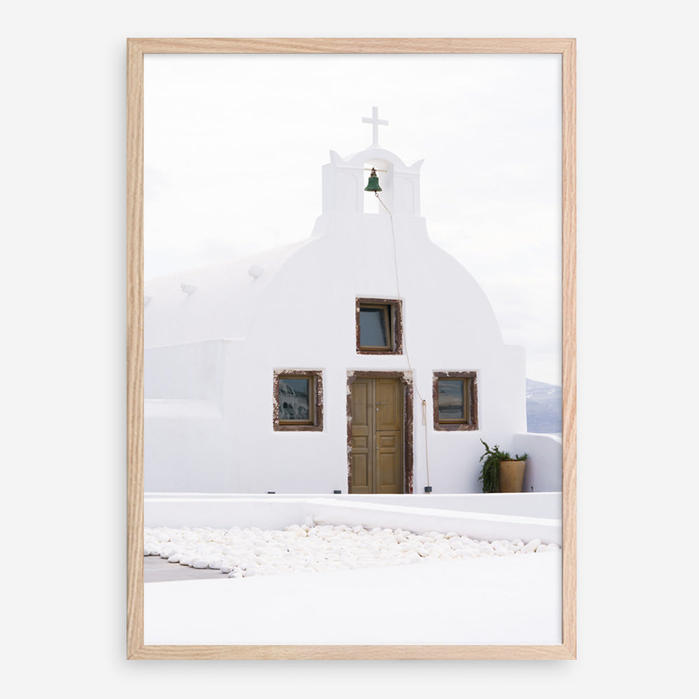Shop Oia Church I Photo Art Print a coastal themed photography wall art print from The Print Emporium wall artwork collection - Buy Australian made fine art poster and framed prints for the home and your interior decor, TPE-1327-AP