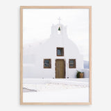 Shop Oia Church I Photo Art Print a coastal themed photography wall art print from The Print Emporium wall artwork collection - Buy Australian made fine art poster and framed prints for the home and your interior decor, TPE-1327-AP