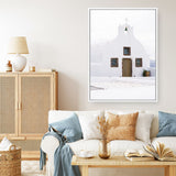Shop Oia Church I Photo Canvas Print a coastal themed photography framed stretched canvas print from The Print Emporium wall artwork collection - Buy Australian made prints for the home and your interior decor space, TPE-1327-CA-35X46-NF
