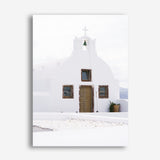 Shop Oia Church I Photo Canvas Print a coastal themed photography framed stretched canvas print from The Print Emporium wall artwork collection - Buy Australian made prints for the home and your interior decor space, TPE-1327-CA-35X46-NF