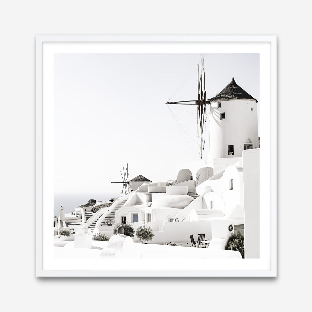 Shop Oia II (Square) Photo Art Print a coastal themed photography wall art print from The Print Emporium wall artwork collection - Buy Australian made fine art poster and framed prints for the home and your interior decor, TPE-843-AP
