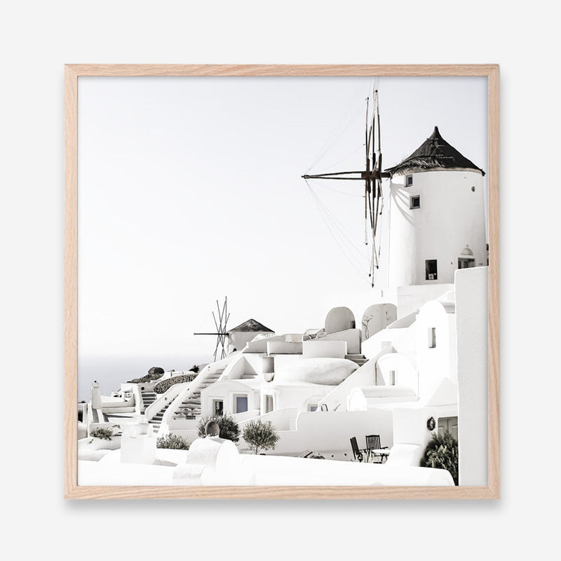 Shop Oia II (Square) Photo Art Print a coastal themed photography wall art print from The Print Emporium wall artwork collection - Buy Australian made fine art poster and framed prints for the home and your interior decor, TPE-843-AP
