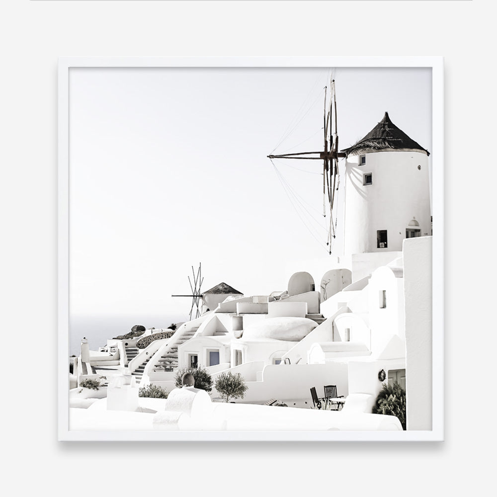 Shop Oia II (Square) Photo Art Print a coastal themed photography wall art print from The Print Emporium wall artwork collection - Buy Australian made fine art poster and framed prints for the home and your interior decor, TPE-843-AP