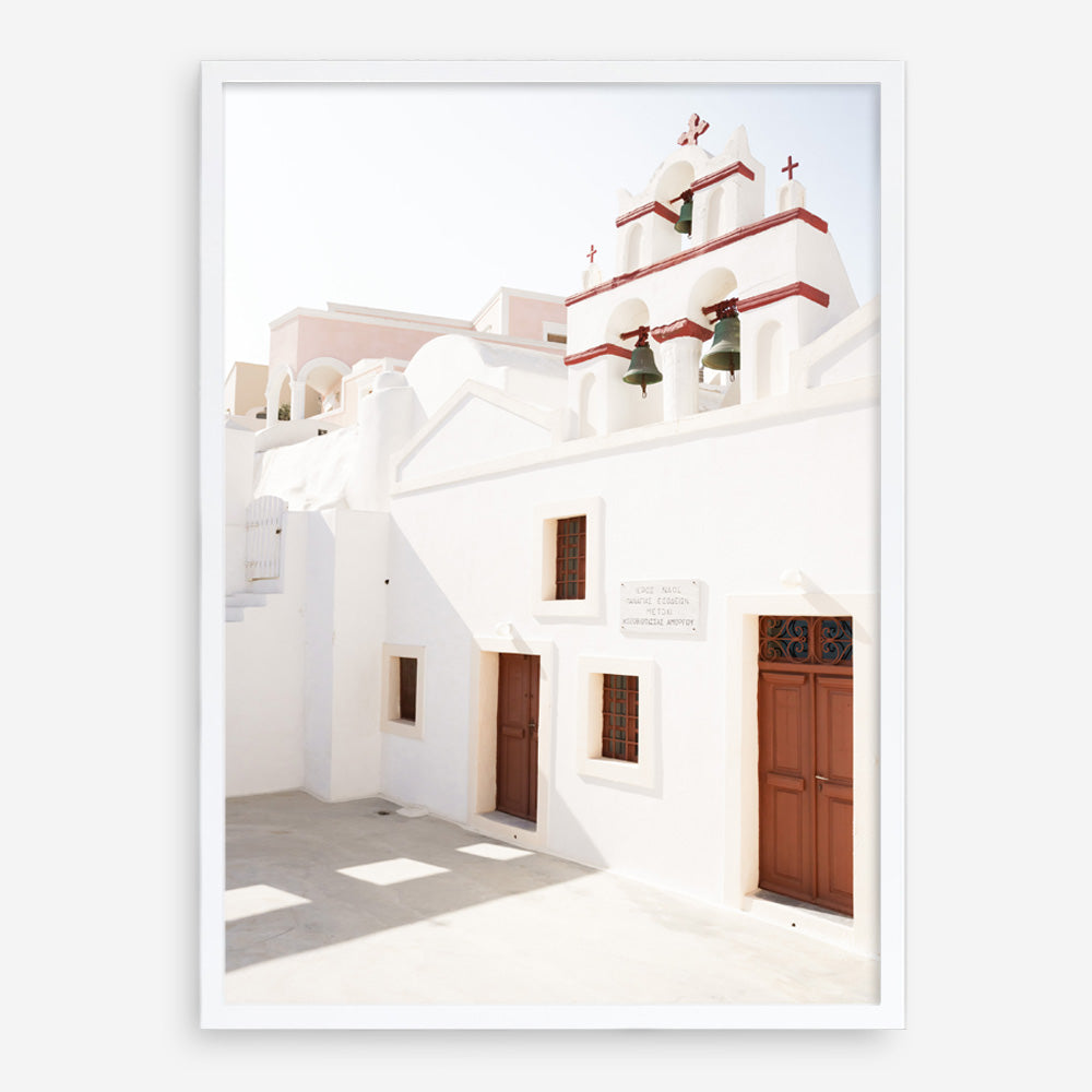 Shop Oia Little Church Photo Art Print a photography wall art print from The Print Emporium wall artwork collection - Buy Australian made fine art poster and framed prints for the home and your interior decor room, TPE-1339-AP