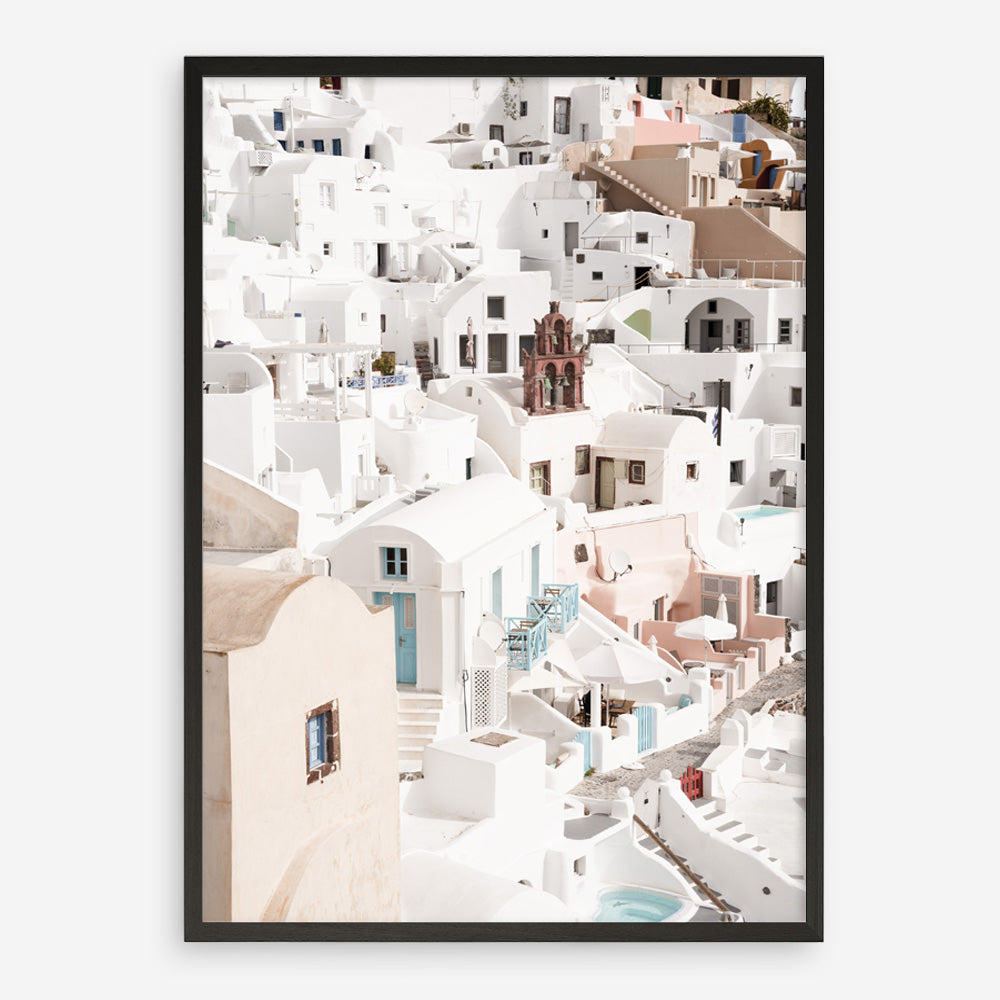 Shop Oia Panorama I Photo Art Print a photography wall art print from The Print Emporium wall artwork collection - Buy Australian made fine art poster and framed prints for the home and your interior decor room, TPE-1363-AP