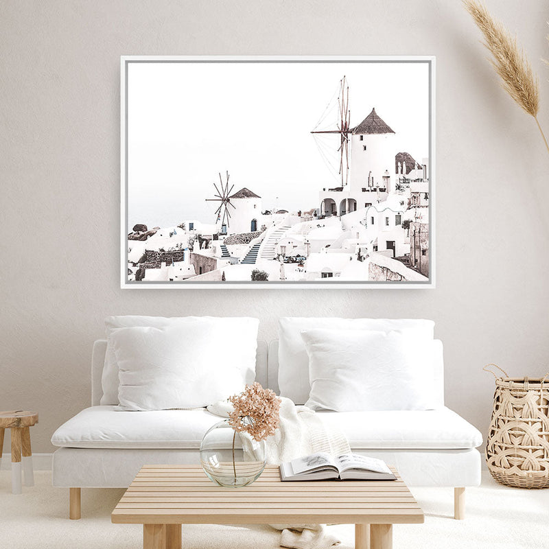 Shop Oia Photo Canvas Print a photography framed stretched canvas print from The Print Emporium wall artwork collection - Buy Australian made prints for the home and your interior decor space, TPE-770-CA-35X46-NF