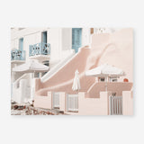 Shop Oia Rose Pink Villa I Photo Art Print a photography wall art print from The Print Emporium wall artwork collection - Buy Australian made fine art poster and framed prints for the home and your interior decor room, TPE-1360-AP