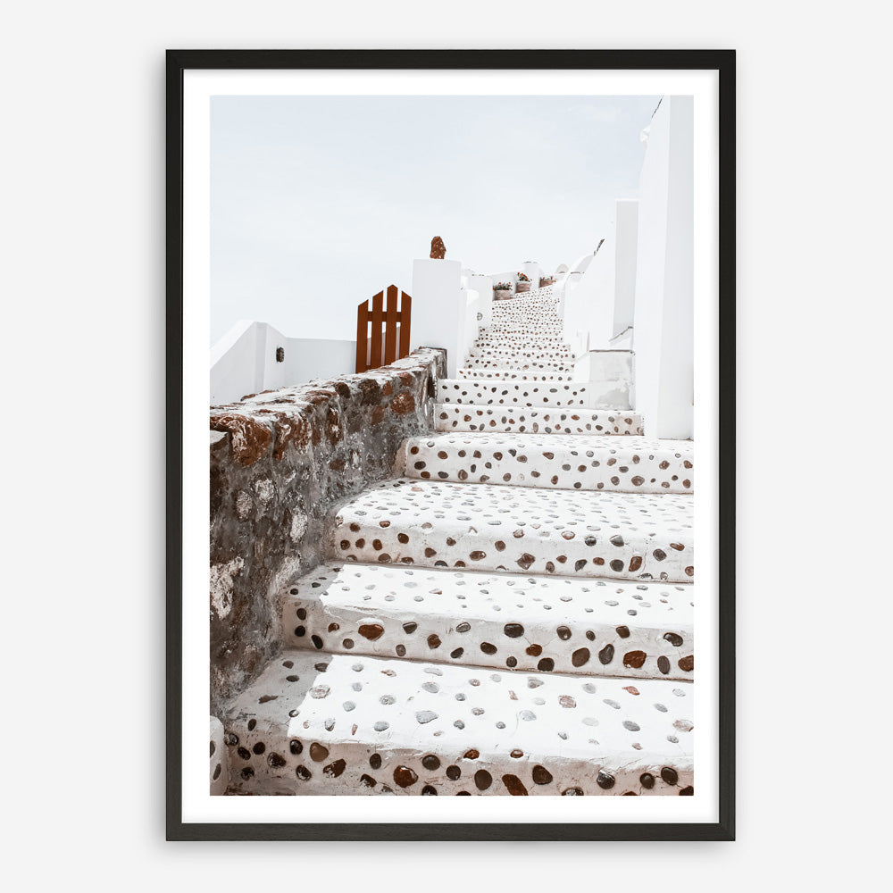 Shop Oia Staircase Photo Art Print a photography wall art print from The Print Emporium wall artwork collection - Buy Australian made fine art poster and framed prints for the home and your interior decor room, TPE-1313-AP