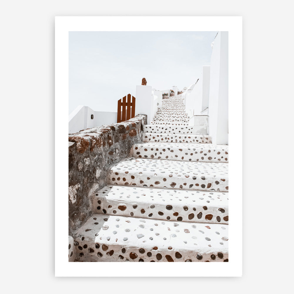 Shop Oia Staircase Photo Art Print a photography wall art print from The Print Emporium wall artwork collection - Buy Australian made fine art poster and framed prints for the home and your interior decor room, TPE-1313-AP