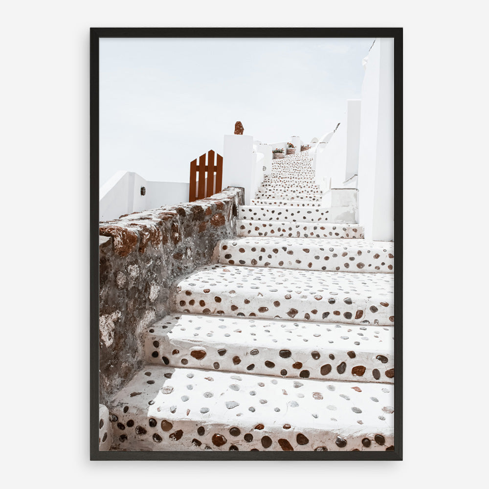 Shop Oia Staircase Photo Art Print a photography wall art print from The Print Emporium wall artwork collection - Buy Australian made fine art poster and framed prints for the home and your interior decor room, TPE-1313-AP