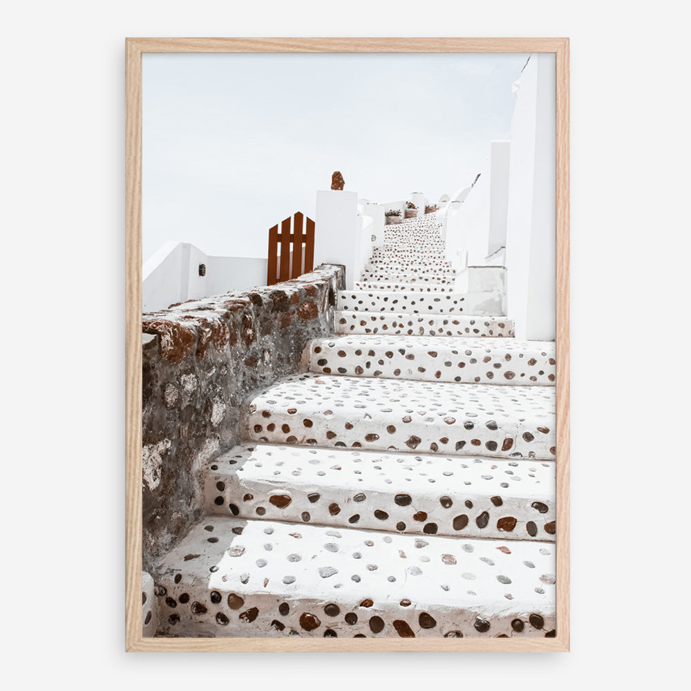 Shop Oia Staircase Photo Art Print a photography wall art print from The Print Emporium wall artwork collection - Buy Australian made fine art poster and framed prints for the home and your interior decor room, TPE-1313-AP