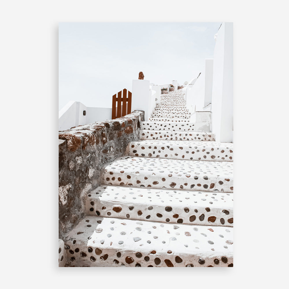 Shop Oia Staircase Photo Art Print a photography wall art print from The Print Emporium wall artwork collection - Buy Australian made fine art poster and framed prints for the home and your interior decor room, TPE-1313-AP