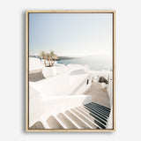 Shop Oia Stairs Photo Canvas Print a coastal themed photography framed stretched canvas print from The Print Emporium wall artwork collection - Buy Australian made prints for the home and your interior decor space, TPE-1304-CA-35X46-NF