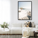 Shop Oia Stairs Photo Canvas Print a coastal themed photography framed stretched canvas print from The Print Emporium wall artwork collection - Buy Australian made prints for the home and your interior decor space, TPE-1304-CA-35X46-NF