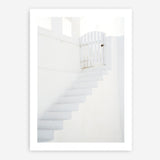 Shop Oia White Steps I Photo Art Print a photography wall art print from The Print Emporium wall artwork collection - Buy Australian made fine art poster and framed prints for the home and your interior decor room, TPE-1334-AP