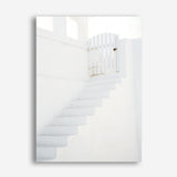 Shop Oia White Steps I Photo Canvas Print a photography framed stretched canvas print from The Print Emporium wall artwork collection - Buy Australian made prints for the home and your interior decor space, TPE-1334-CA-35X46-NF