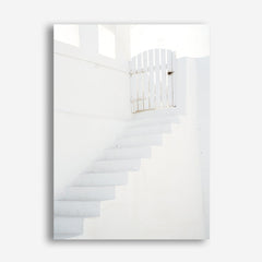 Shop Oia White Steps I Photo Canvas Print a photography framed stretched canvas print from The Print Emporium wall artwork collection - Buy Australian made prints for the home and your interior decor space, TPE-1334-CA-35X46-NF