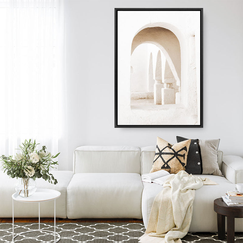 Shop Old Arch II Photo Canvas Print a Moroccan desert boho themed photography framed stretched canvas print from The Print Emporium wall artwork collection - Buy Australian made prints for the home and your interior decor space, TPE-1143-CA-35X46-NF