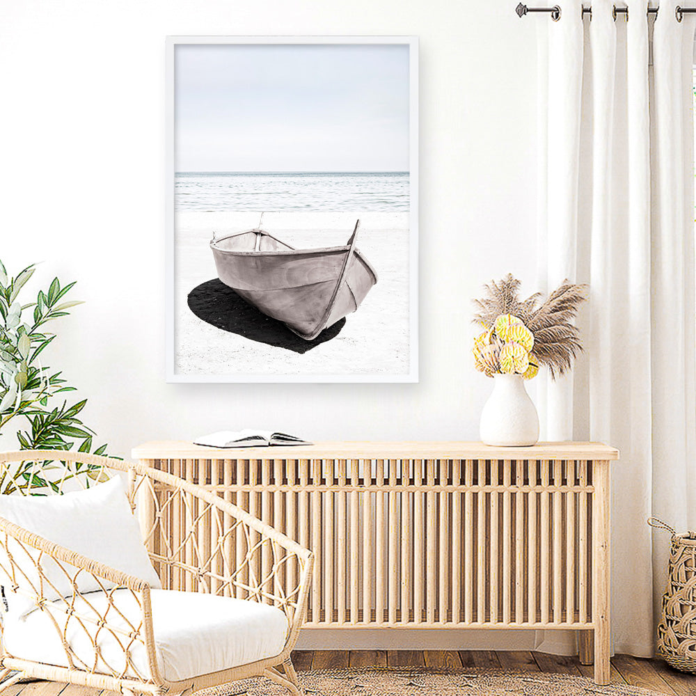 Shop Old Boat Photo Art Print a coastal themed photography wall art print from The Print Emporium wall artwork collection - Buy Australian made fine art poster and framed prints for the home and your interior decor, TPE-790-AP