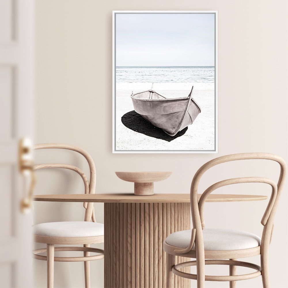 Shop Old Boat Photo Canvas Print a coastal themed photography framed stretched canvas print from The Print Emporium wall artwork collection - Buy Australian made prints for the home and your interior decor space, TPE-790-CA-35X46-NF