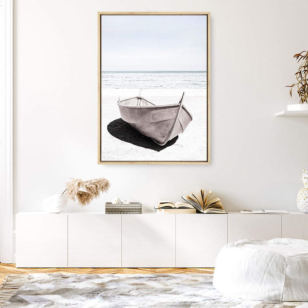 Shop Old Boat Photo Canvas Print a coastal themed photography framed stretched canvas print from The Print Emporium wall artwork collection - Buy Australian made prints for the home and your interior decor space, TPE-790-CA-35X46-NF