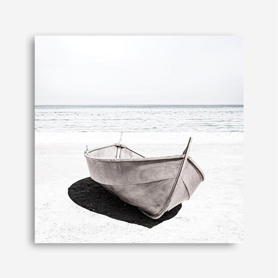 Shop Old Boat (Square) Photo Canvas a coastal themed photography framed stretched canvas print from The Print Emporium wall artwork collection - Buy Australian made prints for the home and your interior decor space, TPE-789-CA-40X40-NF