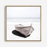 Shop Old Boat (Square) Photo Canvas a coastal themed photography framed stretched canvas print from The Print Emporium wall artwork collection - Buy Australian made prints for the home and your interior decor space, TPE-789-CA-40X40-NF