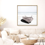 Shop Old Boat (Square) Photo Canvas a coastal themed photography framed stretched canvas print from The Print Emporium wall artwork collection - Buy Australian made prints for the home and your interior decor space, TPE-789-CA-40X40-NF