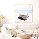 Shop Old Boat (Square) Photo Canvas a coastal themed photography framed stretched canvas print from The Print Emporium wall artwork collection - Buy Australian made prints for the home and your interior decor space, TPE-789-CA-40X40-NF