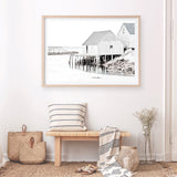 Shop Old Fishing Shack Photo Art Print a coastal themed photography wall art print from The Print Emporium wall artwork collection - Buy Australian made fine art poster and framed prints for the home and your interior decor, TPE-813-AP