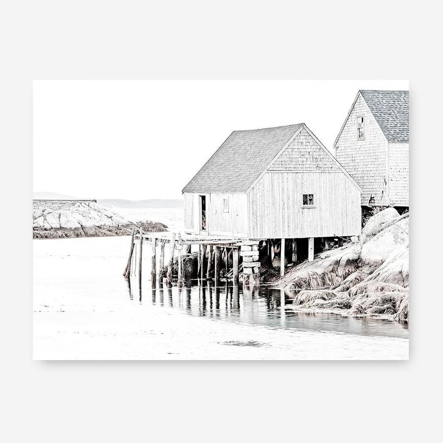 Shop Old Fishing Shack Photo Canvas Print a coastal themed photography framed stretched canvas print from The Print Emporium wall artwork collection - Buy Australian made prints for the home and your interior decor space, TPE-813-CA-35X46-NF