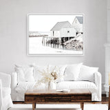 Shop Old Fishing Shack Photo Canvas Print a coastal themed photography framed stretched canvas print from The Print Emporium wall artwork collection - Buy Australian made prints for the home and your interior decor space, TPE-813-CA-35X46-NF