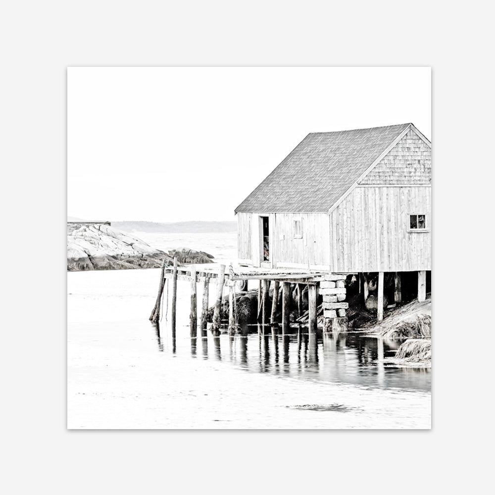 Shop Old Fishing Shack (Square) Photo Art Print a coastal themed photography wall art print from The Print Emporium wall artwork collection - Buy Australian made fine art poster and framed prints for the home and your interior decor, TPE-814-AP
