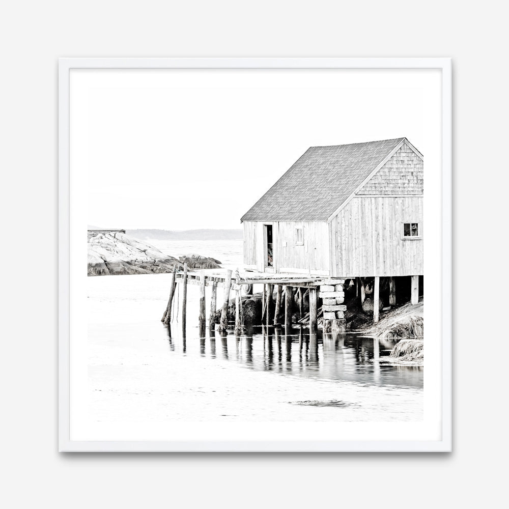 Shop Old Fishing Shack (Square) Photo Art Print a coastal themed photography wall art print from The Print Emporium wall artwork collection - Buy Australian made fine art poster and framed prints for the home and your interior decor, TPE-814-AP