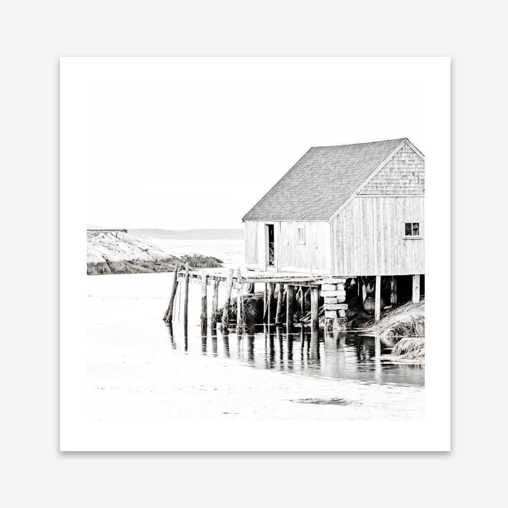 Shop Old Fishing Shack (Square) Photo Art Print a coastal themed photography wall art print from The Print Emporium wall artwork collection - Buy Australian made fine art poster and framed prints for the home and your interior decor, TPE-814-AP