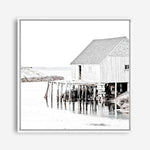 Shop Old Fishing Shack (Square) Photo Canvas a coastal themed photography framed stretched canvas print from The Print Emporium wall artwork collection - Buy Australian made prints for the home and your interior decor space, TPE-814-CA-40X40-NF