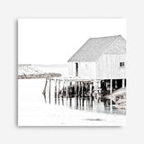 Shop Old Fishing Shack (Square) Photo Canvas a coastal themed photography framed stretched canvas print from The Print Emporium wall artwork collection - Buy Australian made prints for the home and your interior decor space, TPE-814-CA-40X40-NF
