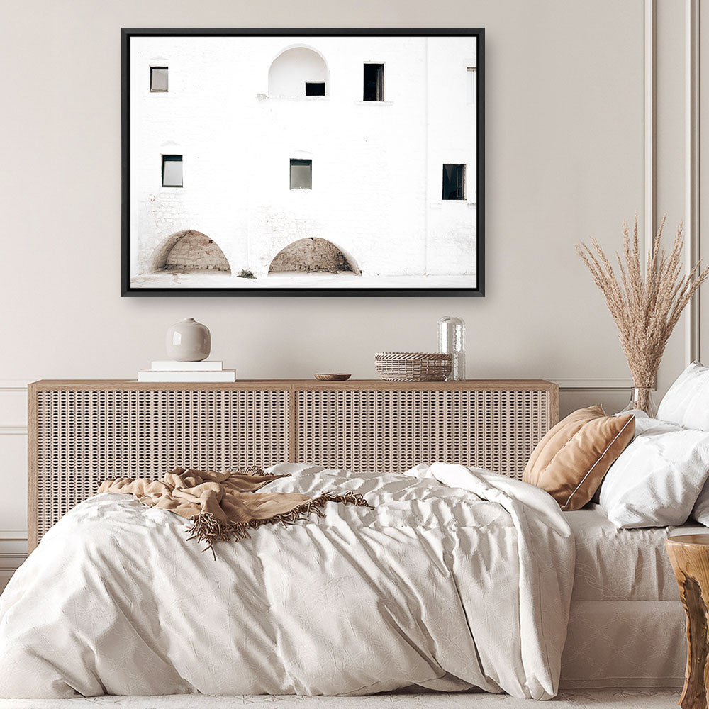 Shop Old Italian Facade Photo Canvas Print a coastal themed photography framed stretched canvas print from The Print Emporium wall artwork collection - Buy Australian made prints for the home and your interior decor space, TPE-1099-CA-35X46-NF