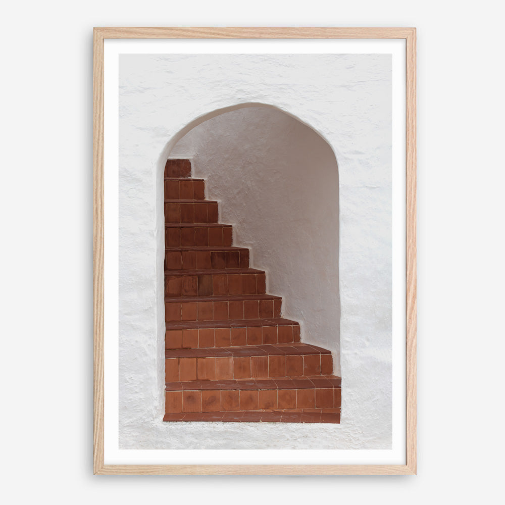 Shop Old Stairway Photo Art Print a Moroccan desert boho themed photography wall art print from The Print Emporium wall artwork collection - Buy Australian made fine art poster and framed prints for the home and your interior decor room, TPE-815-AP