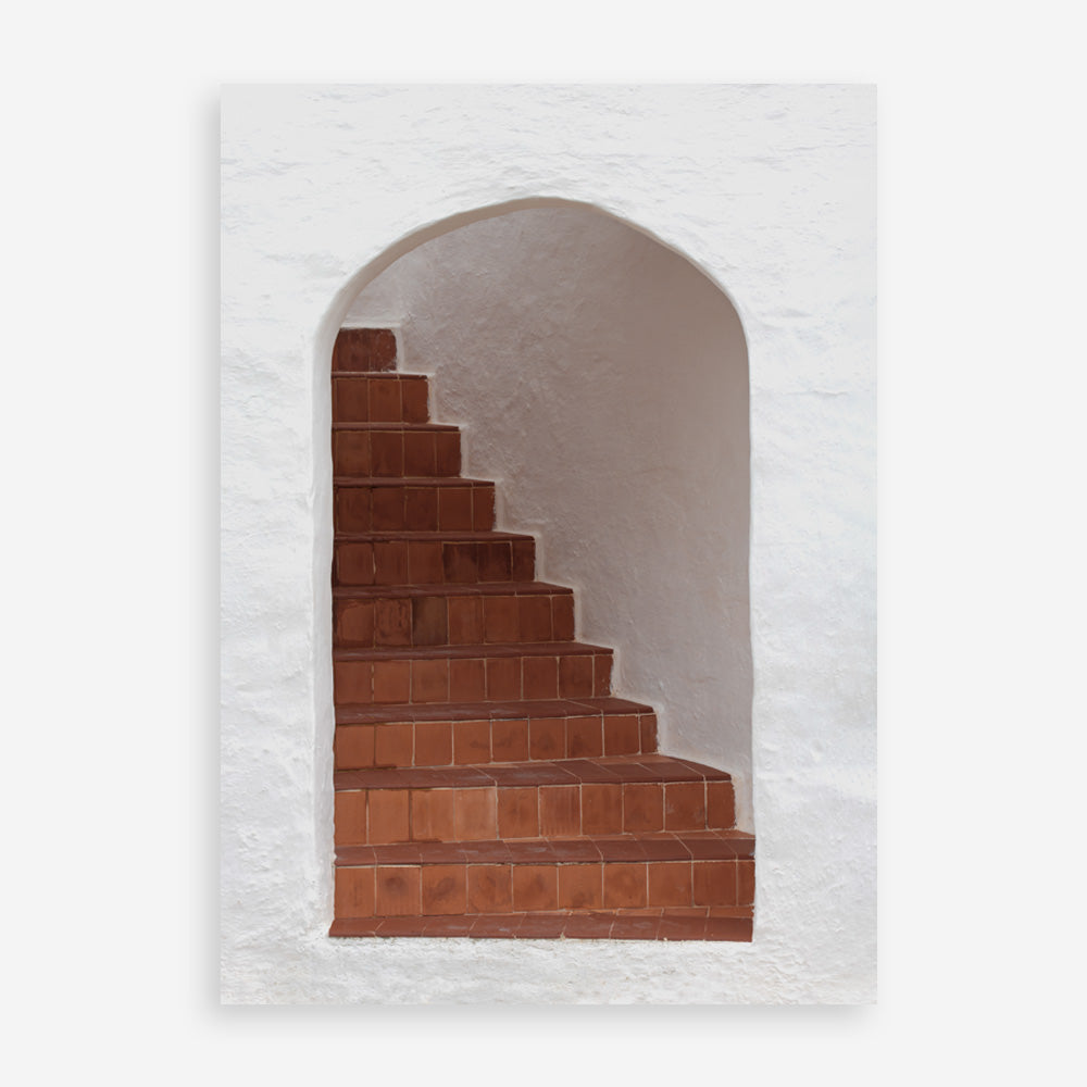 Shop Old Stairway Photo Art Print a Moroccan desert boho themed photography wall art print from The Print Emporium wall artwork collection - Buy Australian made fine art poster and framed prints for the home and your interior decor room, TPE-815-AP
