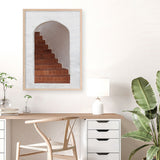 Shop Old Stairway Photo Art Print a Moroccan desert boho themed photography wall art print from The Print Emporium wall artwork collection - Buy Australian made fine art poster and framed prints for the home and your interior decor room, TPE-815-AP