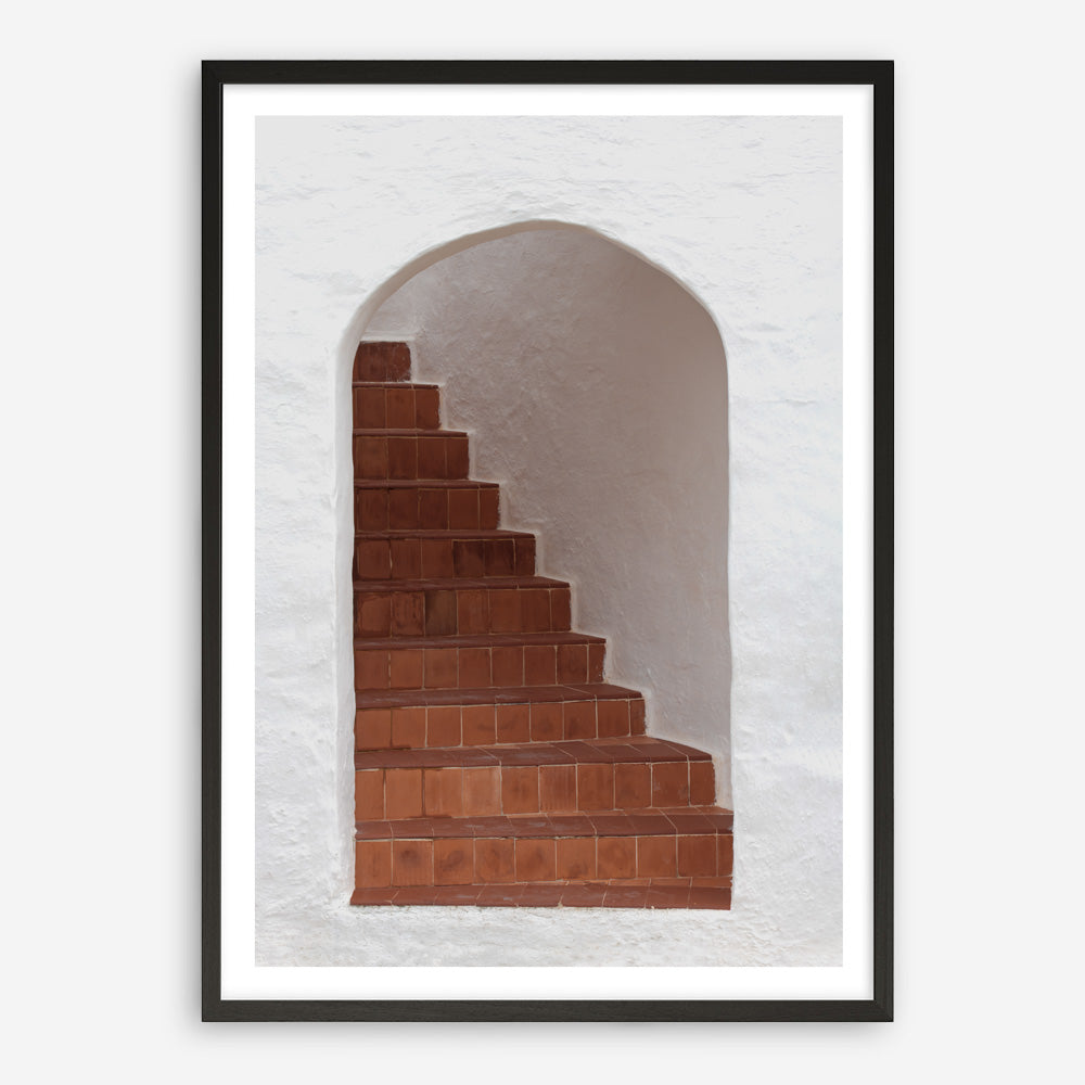 Shop Old Stairway Photo Art Print a Moroccan desert boho themed photography wall art print from The Print Emporium wall artwork collection - Buy Australian made fine art poster and framed prints for the home and your interior decor room, TPE-815-AP