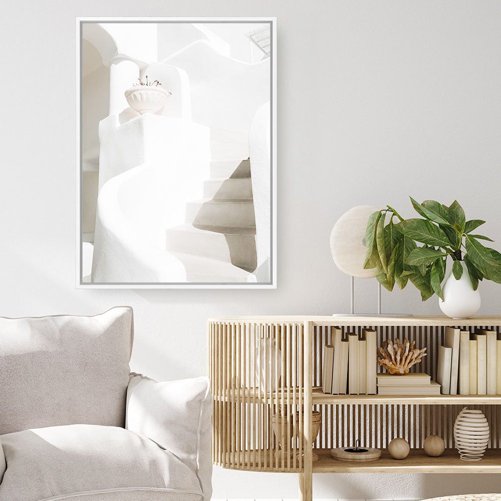 Shop Old Steps Photo Canvas Print a coastal themed photography framed stretched canvas print from The Print Emporium wall artwork collection - Buy Australian made prints for the home and your interior decor space, TPE-1182-CA-35X46-NF