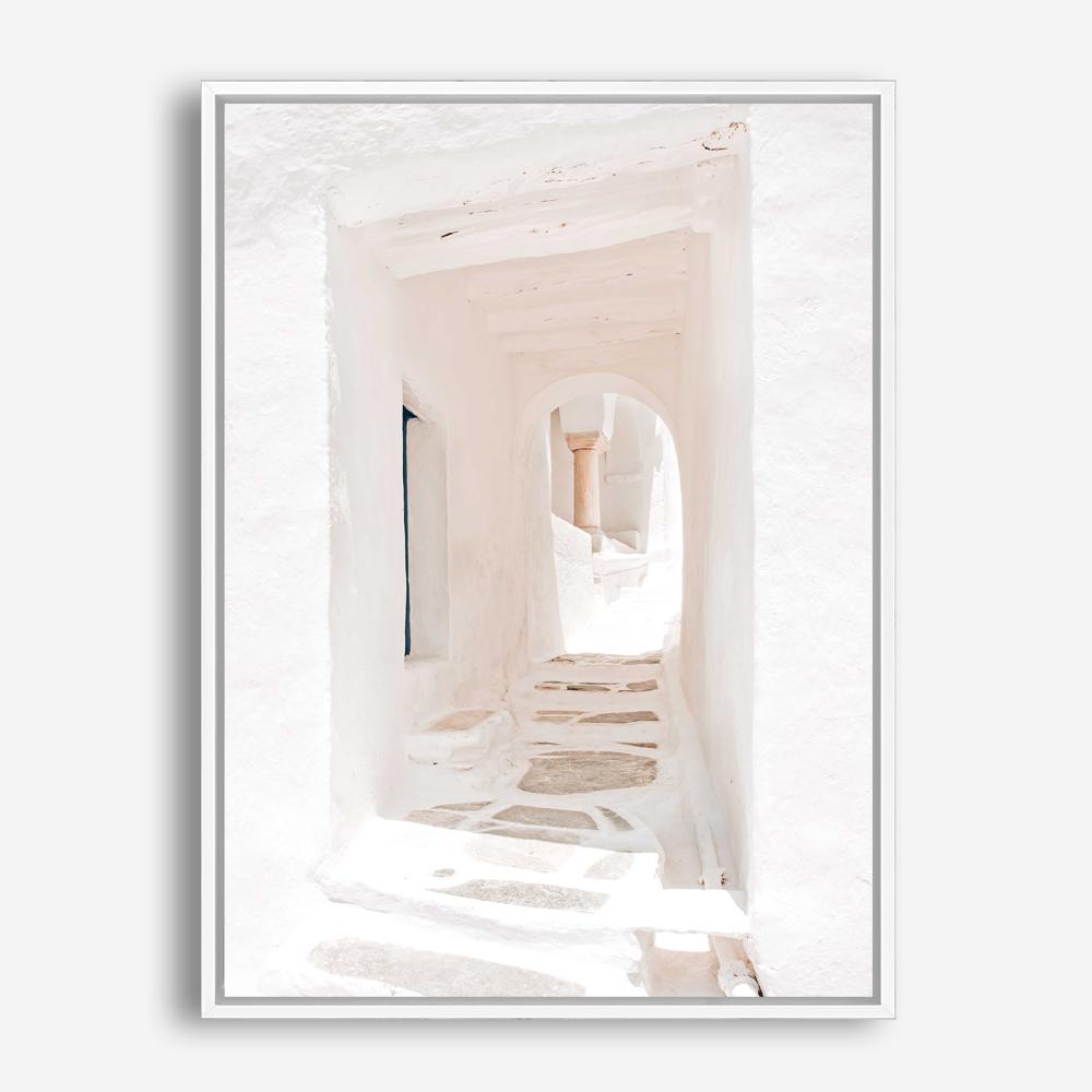 Shop Old White Town Photo Canvas Print a coastal themed photography framed stretched canvas print from The Print Emporium wall artwork collection - Buy Australian made prints for the home and your interior decor space, TPE-1141-CA-35X46-NF