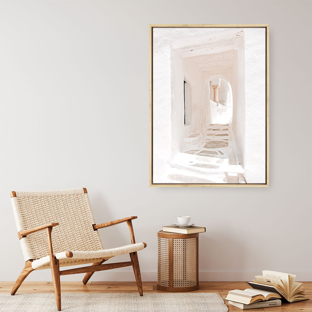 Shop Old White Town Photo Canvas Print a coastal themed photography framed stretched canvas print from The Print Emporium wall artwork collection - Buy Australian made prints for the home and your interior decor space, TPE-1141-CA-35X46-NF