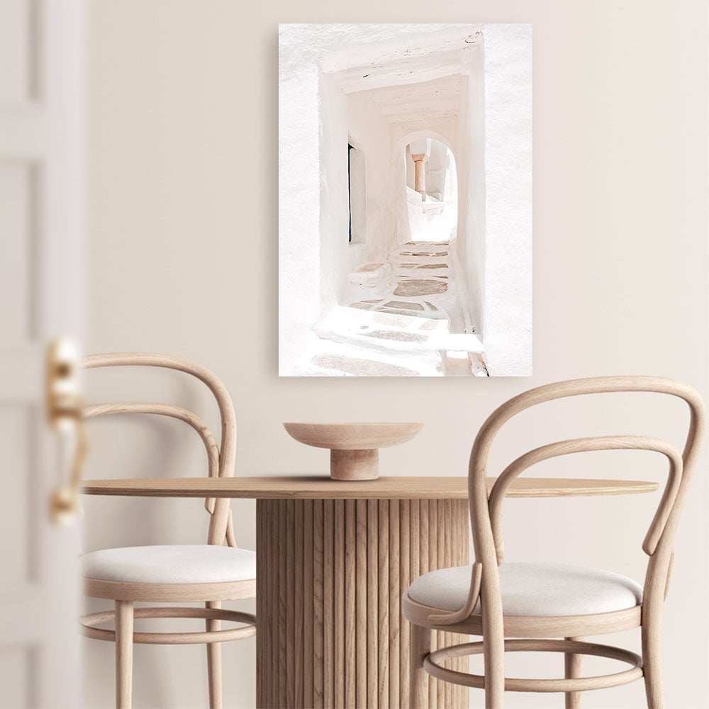 Shop Old White Town Photo Canvas Print a coastal themed photography framed stretched canvas print from The Print Emporium wall artwork collection - Buy Australian made prints for the home and your interior decor space, TPE-1141-CA-35X46-NF