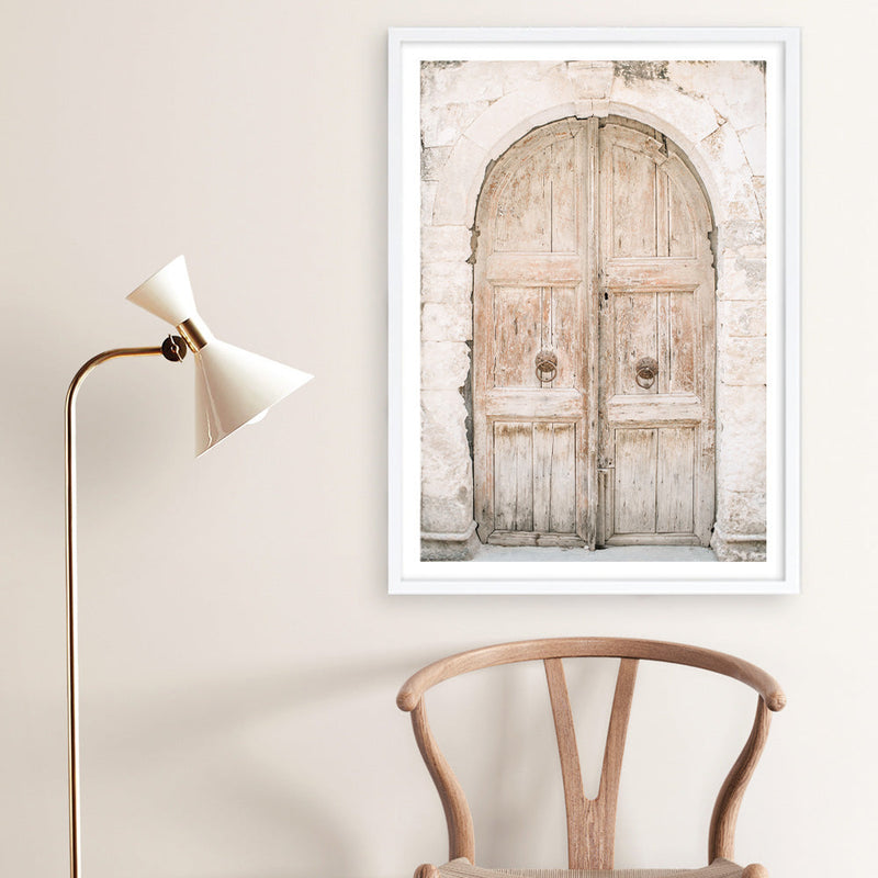 Shop Old Wooden Doorway Photo Art Print a Moroccan desert boho themed photography wall art print from The Print Emporium wall artwork collection - Buy Australian made fine art poster and framed prints for the home and your interior decor room, TPE-1308-AP