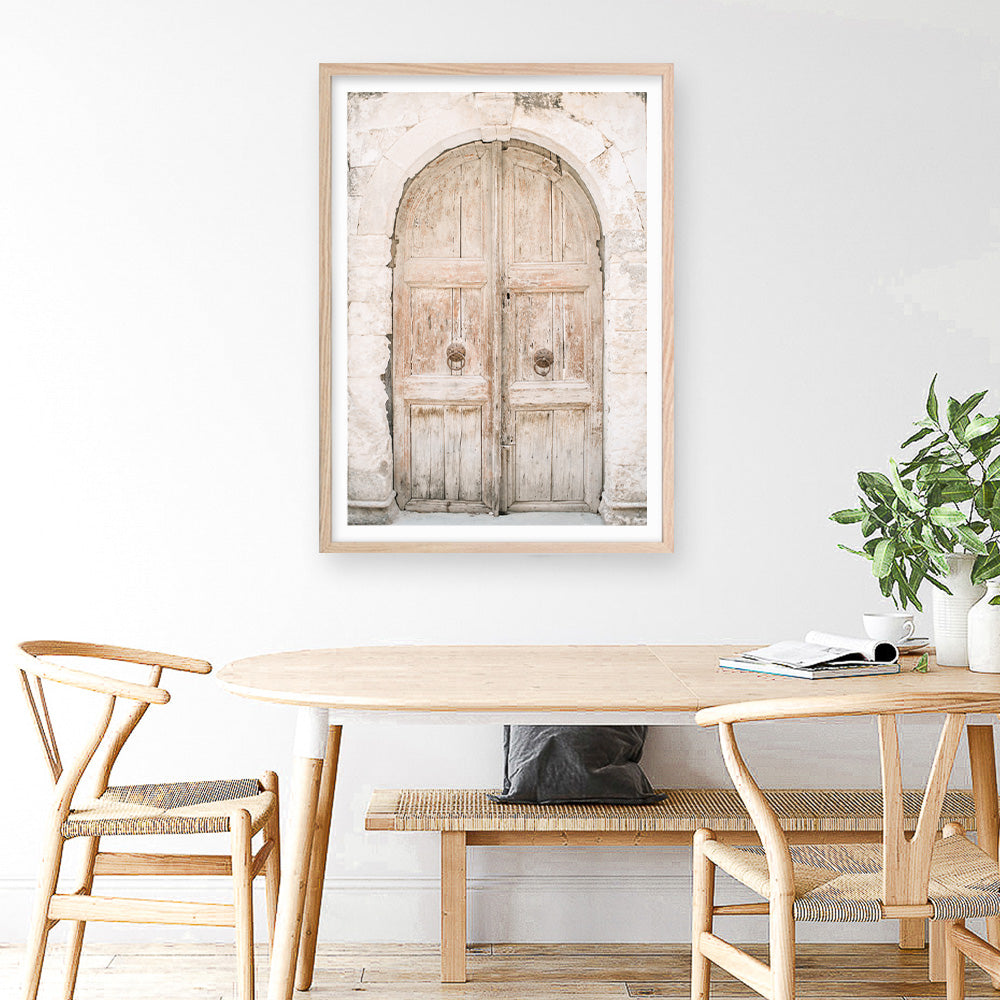 Shop Old Wooden Doorway Photo Art Print a Moroccan desert boho themed photography wall art print from The Print Emporium wall artwork collection - Buy Australian made fine art poster and framed prints for the home and your interior decor room, TPE-1308-AP