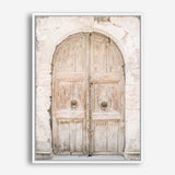 Shop Old Wooden Doorway Photo Canvas Print a Moroccan desert boho themed photography framed stretched canvas print from The Print Emporium wall artwork collection - Buy Australian made prints for the home and your interior decor space, TPE-1308-CA-35X46-NF