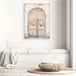 Shop Old Wooden Doorway Photo Canvas Print a Moroccan desert boho themed photography framed stretched canvas print from The Print Emporium wall artwork collection - Buy Australian made prints for the home and your interior decor space, TPE-1308-CA-35X46-NF